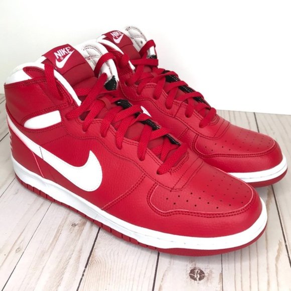 Nike Other - NIKE Big Nike High Red/ White Basketball Shoes 11